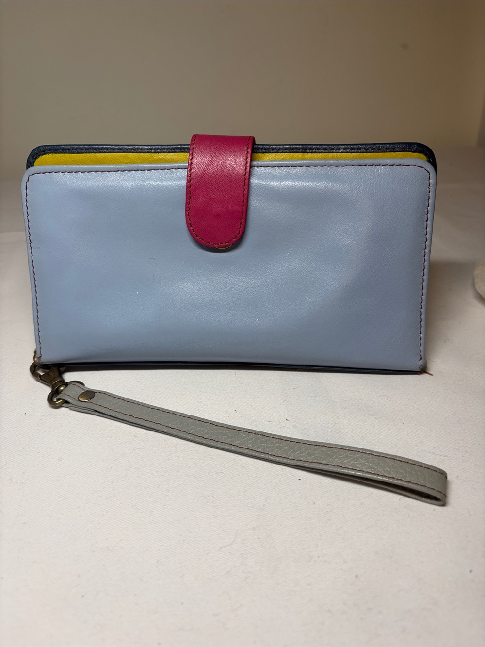 Soruka Amelia Multi-color Leather Wallet Wristlet